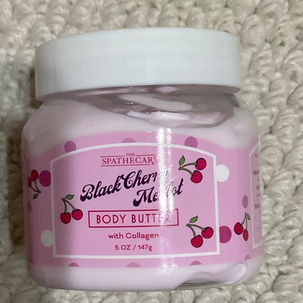 The Spathecary Black Cherry Merlot  Body Butter with Collagen 🍒 🍷